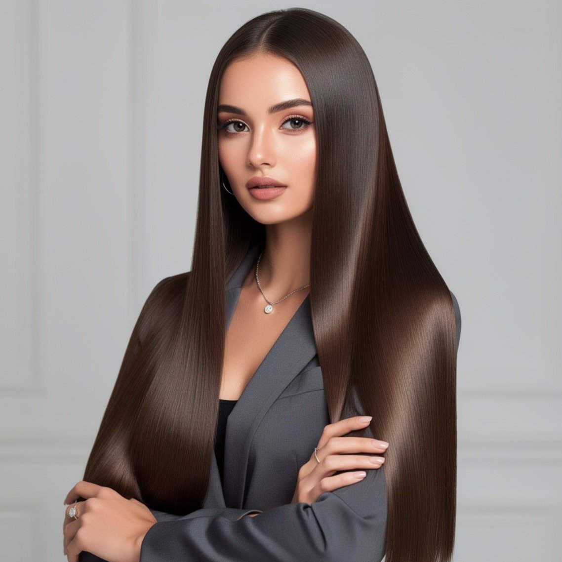 15 Trending Hairstyles Simple Enough for Everyday Style 9 Sleek Straight Hair 2