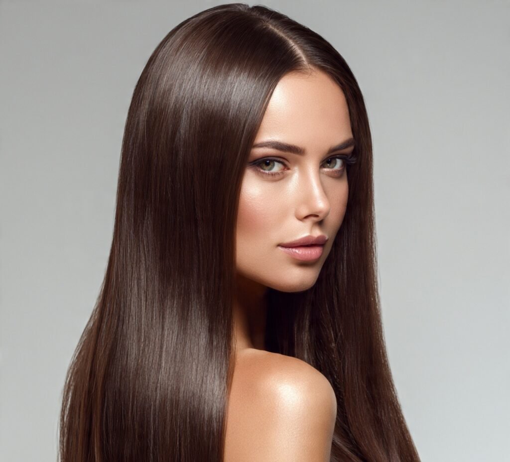 14 Long Hair Hairstyles That Are Stylish, Modern, and Easy to Wear 2 Sleek Straight Long Hair cropped