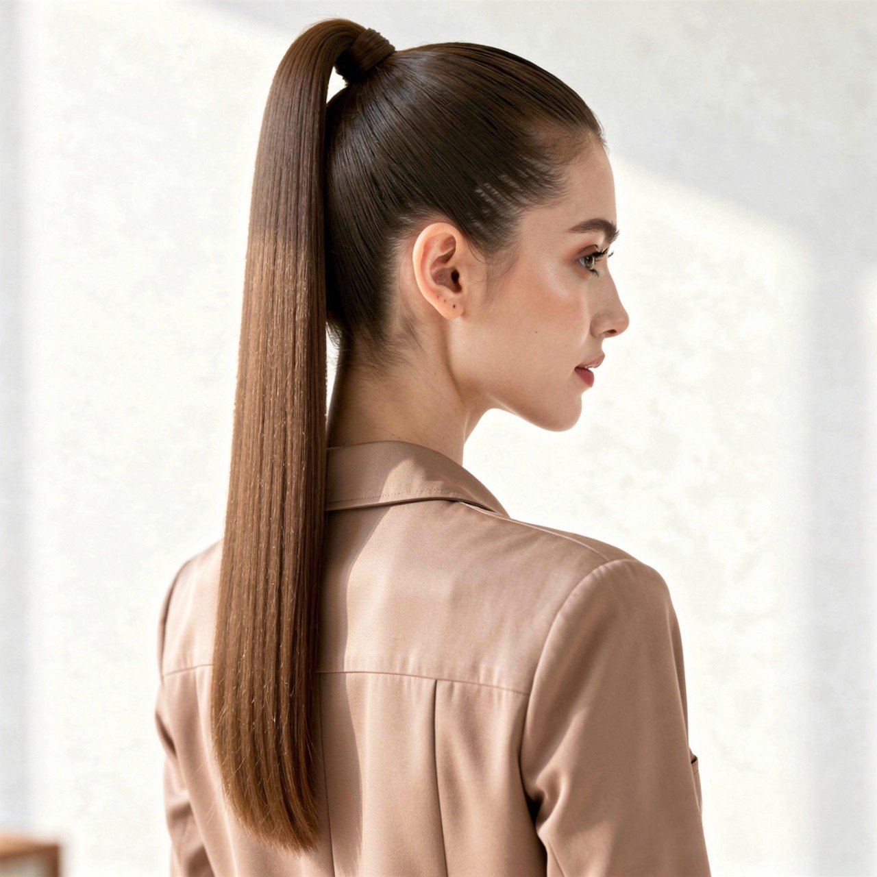 Sleek Straight Ponytail Hairstyle