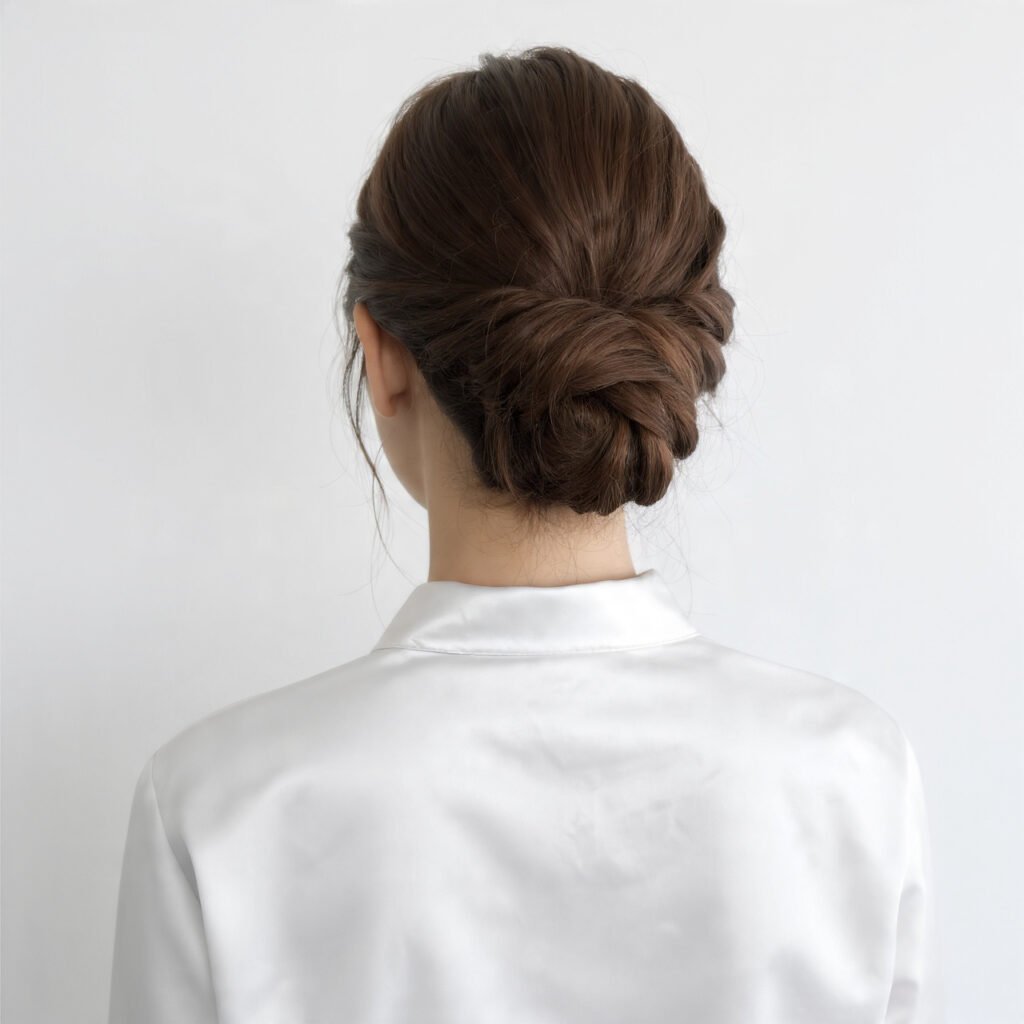16 Trending Slick Back Hairstyles Women Are Obsessed With 7 Slick Back Braided Updo Hairstyles