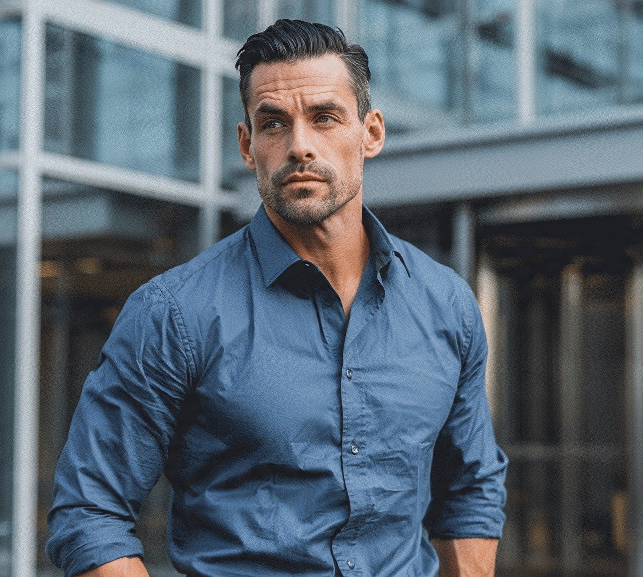 Slick Back Haircut For Men
