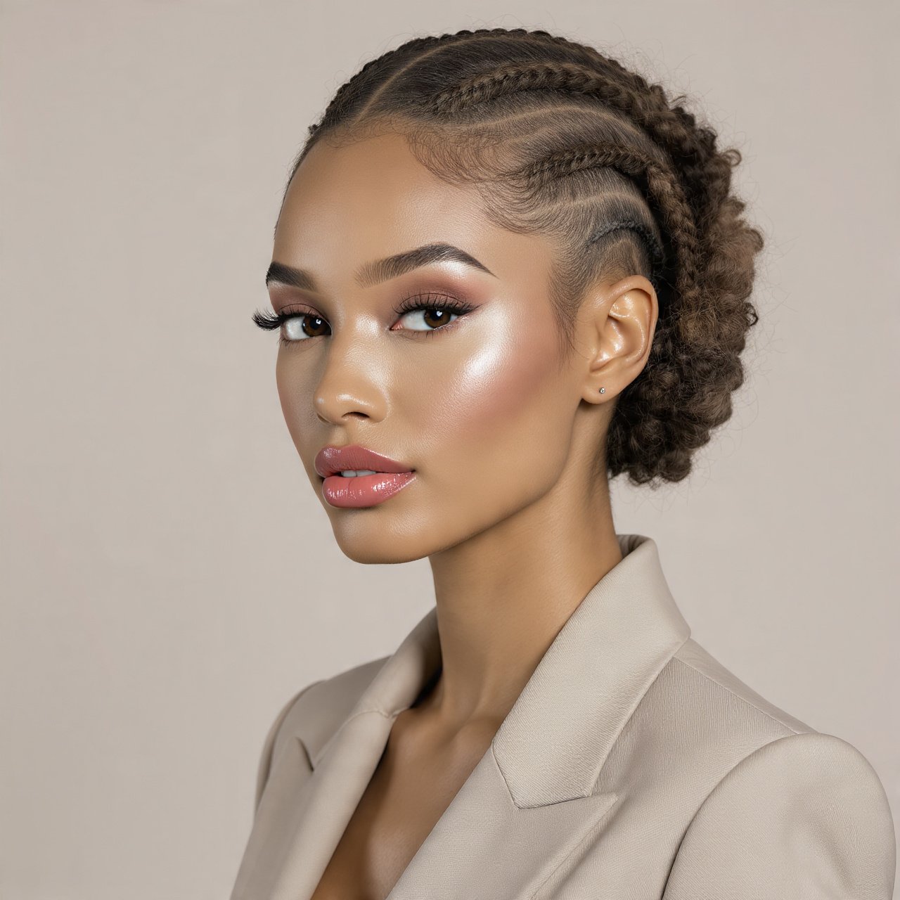 Trending Slick Back Hairstyles Natural Hair: 13 Gorgeous Looks to Inspire Your Next Salon Visit 10 Slick Back Natural Hair With Braided Edges Hairstyle