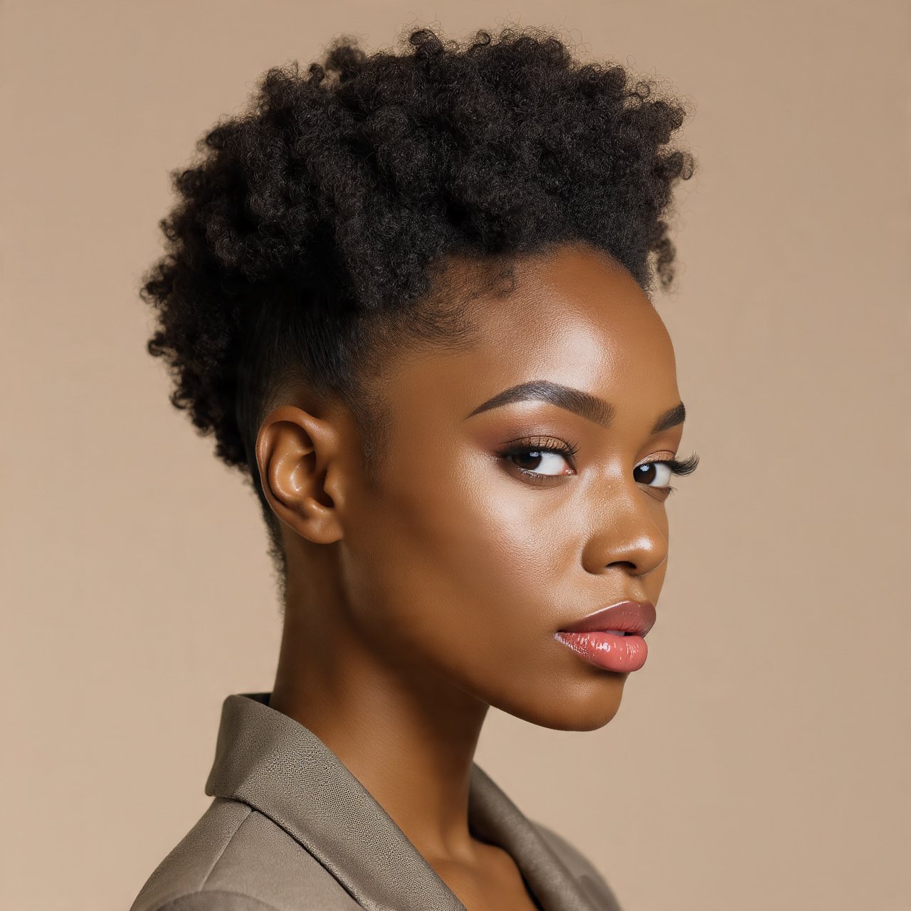 Trending Slick Back Hairstyles Natural Hair: 13 Gorgeous Looks to Inspire Your Next Salon Visit 6 Slick Back Natural Hair With Defined Coils on Top Hairstyle