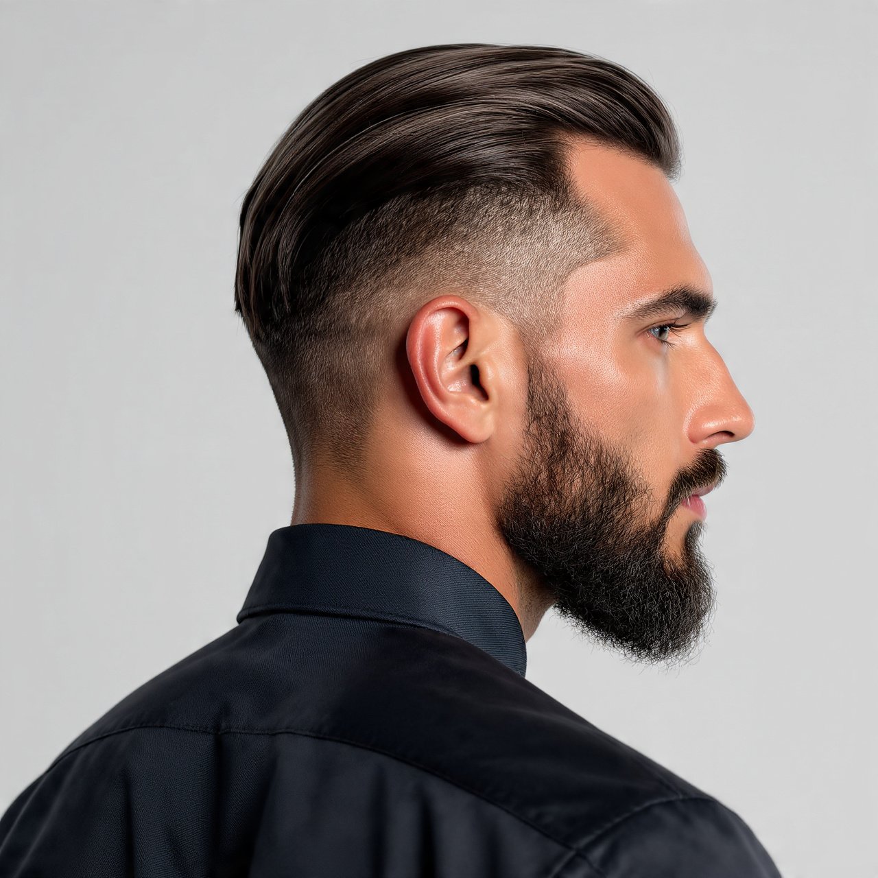Slick Back with Beard