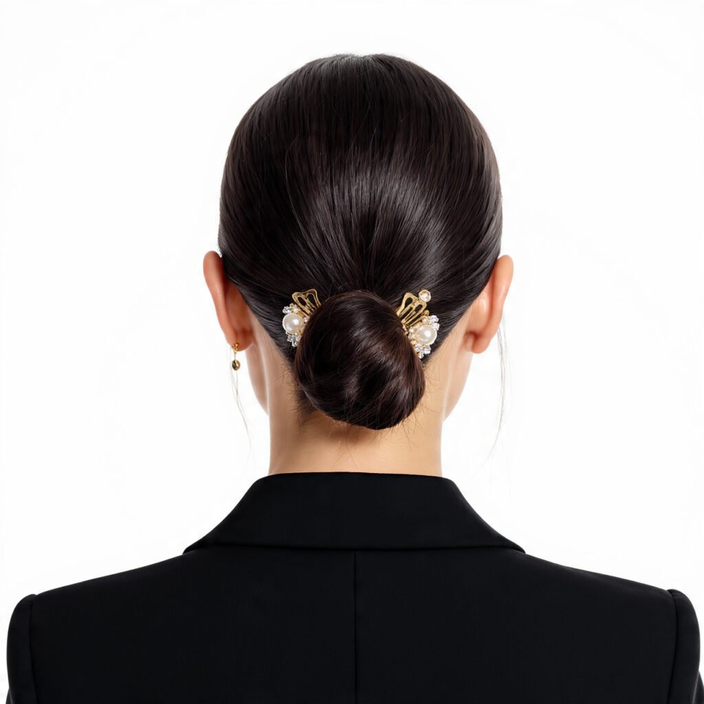 16 Trending Slick Back Hairstyles Women Are Obsessed With 16 Slick Back with Statement Accessories Hairstyles