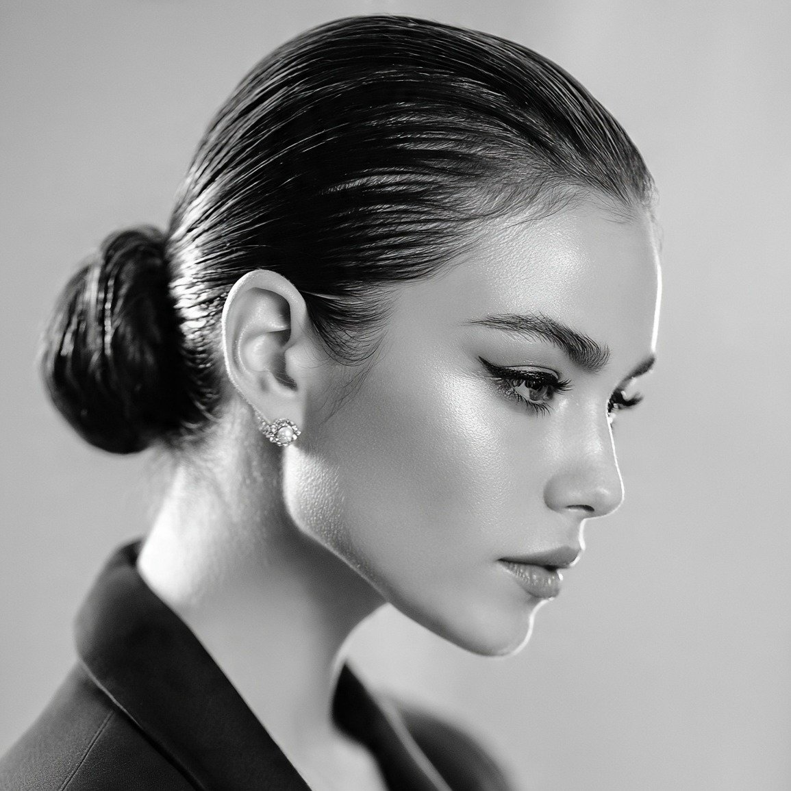 15 Trending Simple Hairstyles That Look Effortlessly Chic 14 Slicked Back Bun with Baby Hair