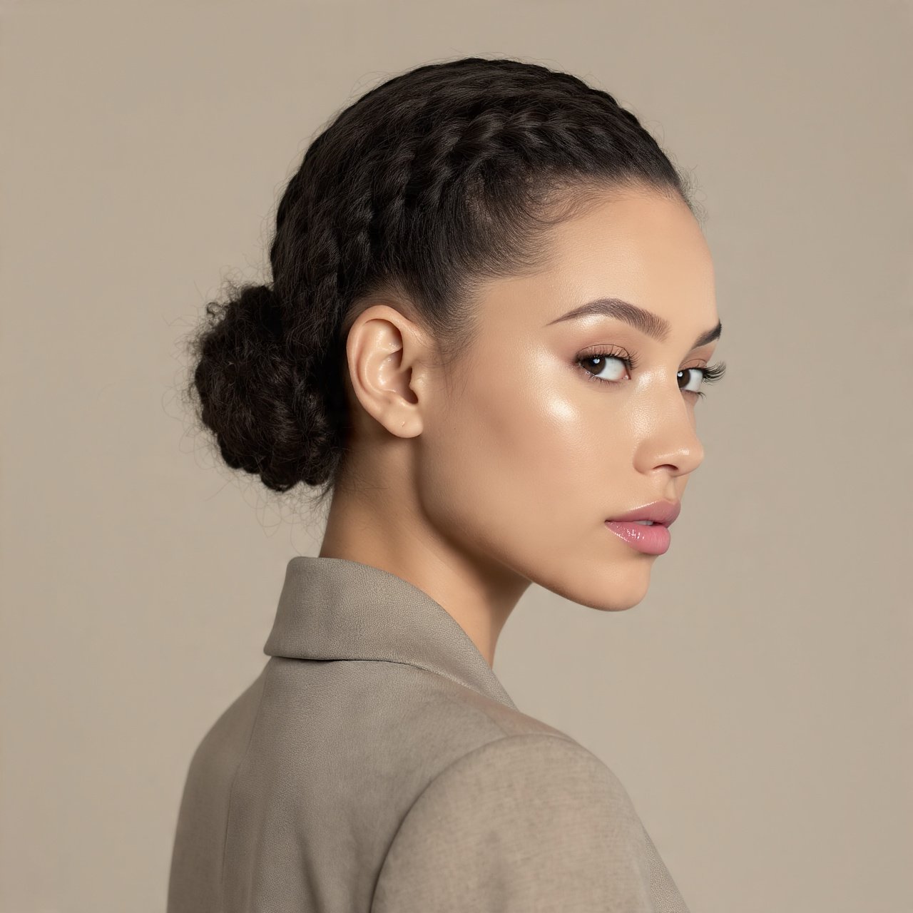 Trending Slick Back Hairstyles Natural Hair: 13 Gorgeous Looks to Inspire Your Next Salon Visit 9 Slicked Back Natural Updo With Flat Twists Hairstyle