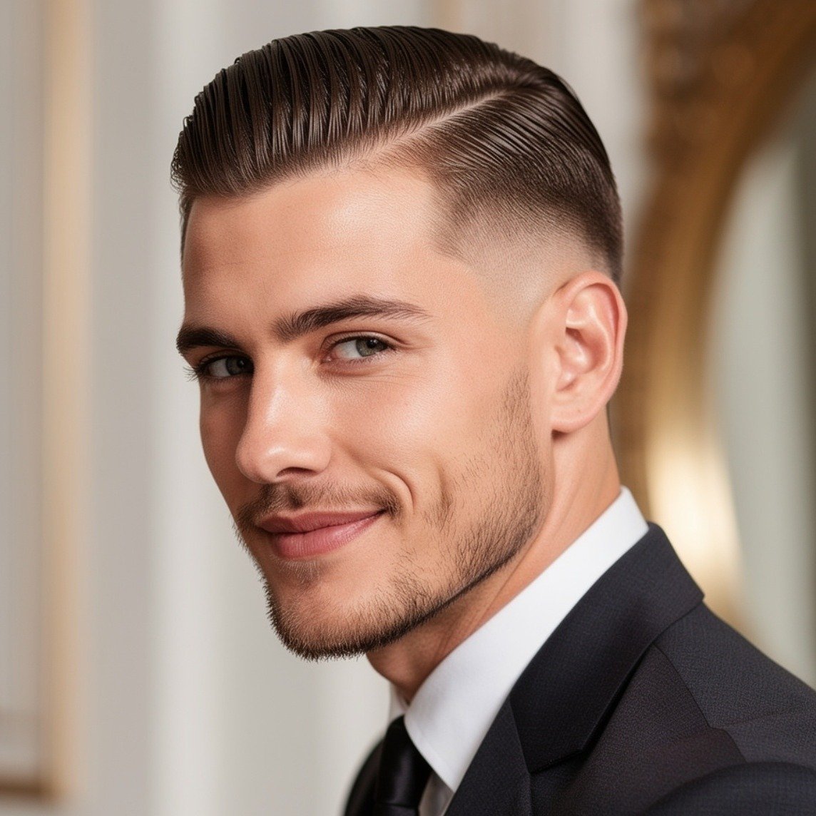 15 Trending Simple Hairstyles for Men That Look Clean and Stylish 14 Slicked Back Short Hair