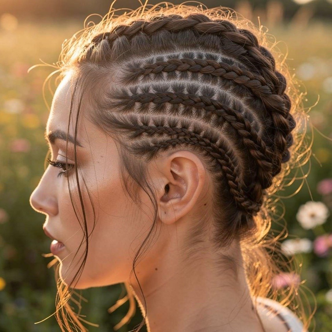 Small Cornrows Micro Cornrows
