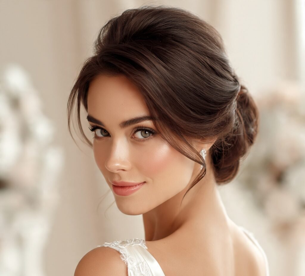 Soft Chignon for medium hairSoft Chignon for medium hair cropped