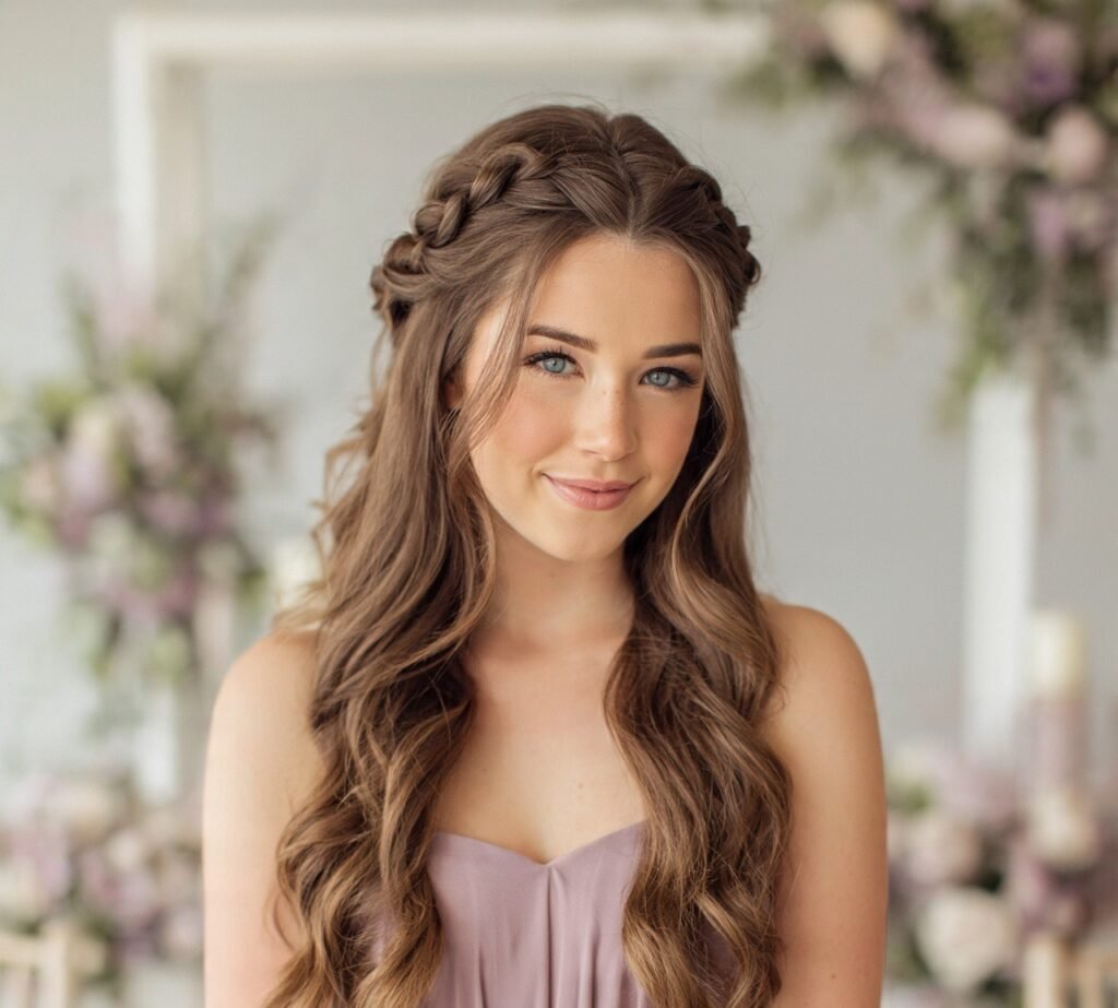 13 Stunning Wedding Hairstyles for Bridesmaids (With Styling Tips) 7 Soft Half Up Twisted Style