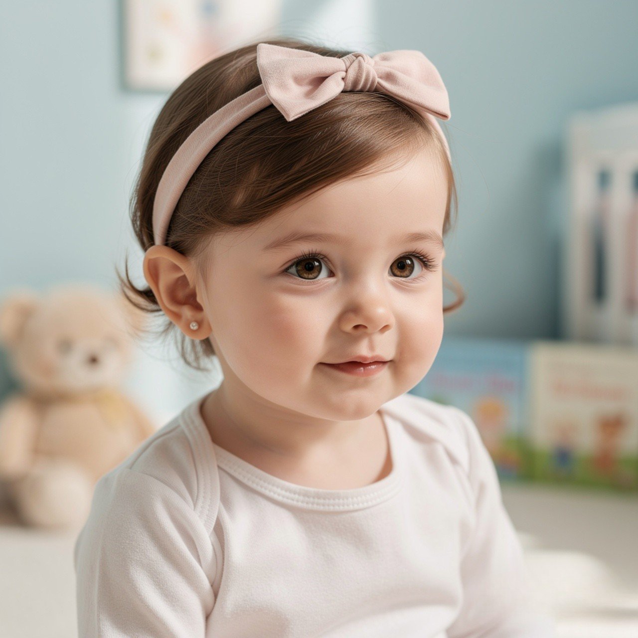 Soft Headband Style Toddler Hairstyle