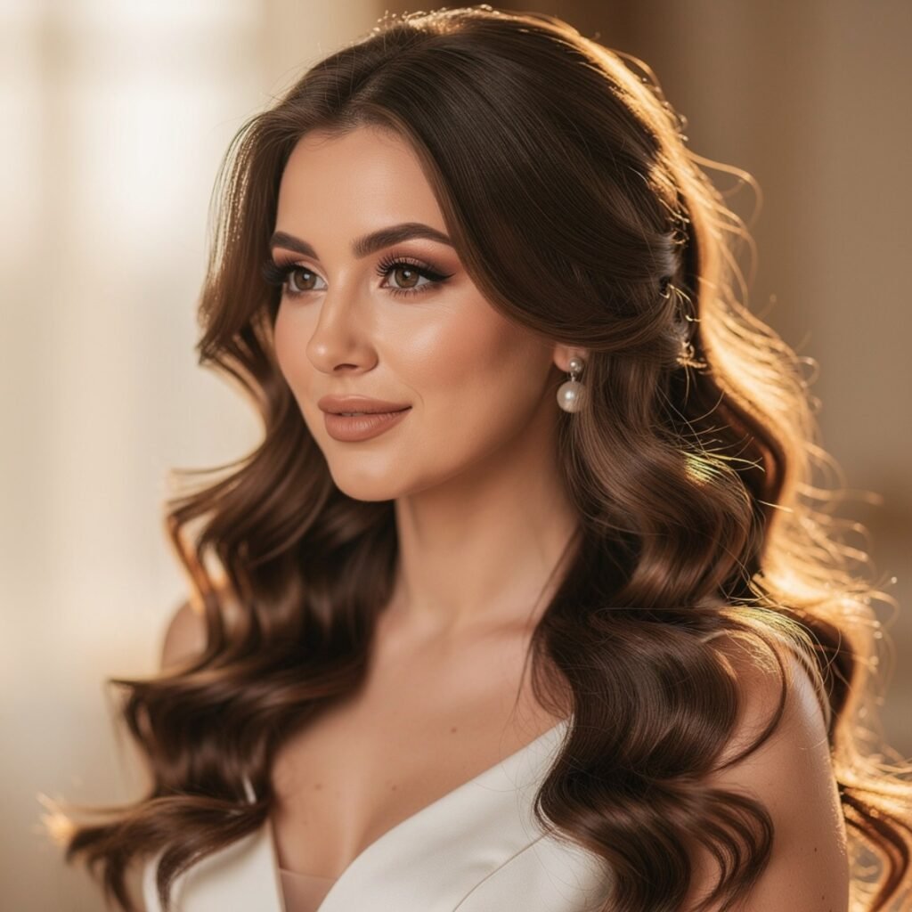 15 Trending Simple Hairstyles for Wedding for Brides, Bridesmaids, and Guests 3 Soft Loose Waves
