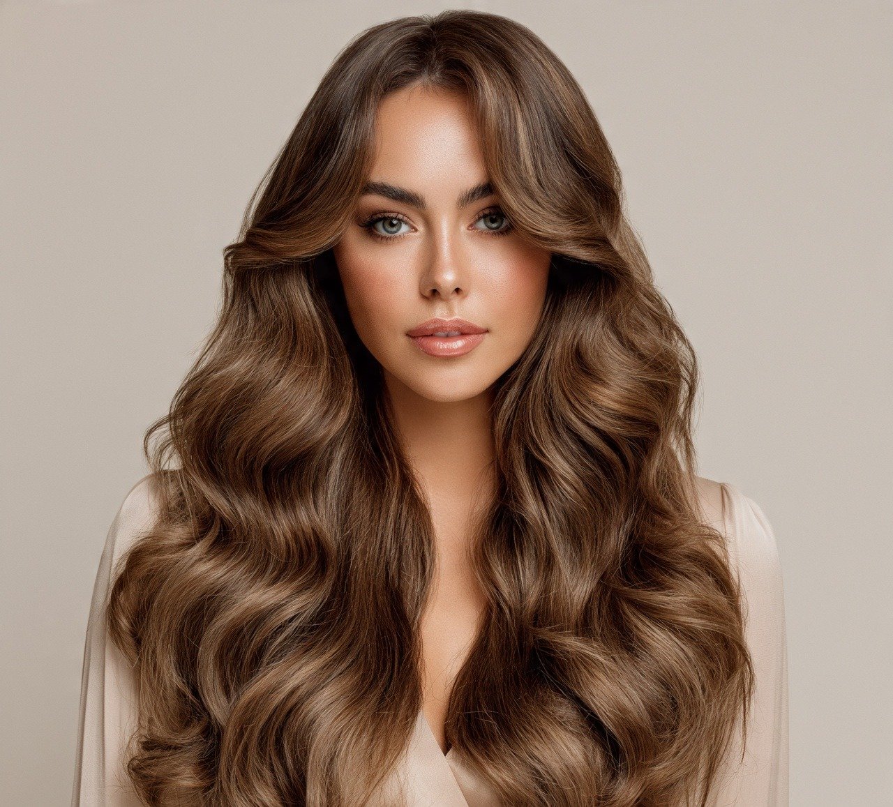 Soft Romantic Waves Formal Long Hair