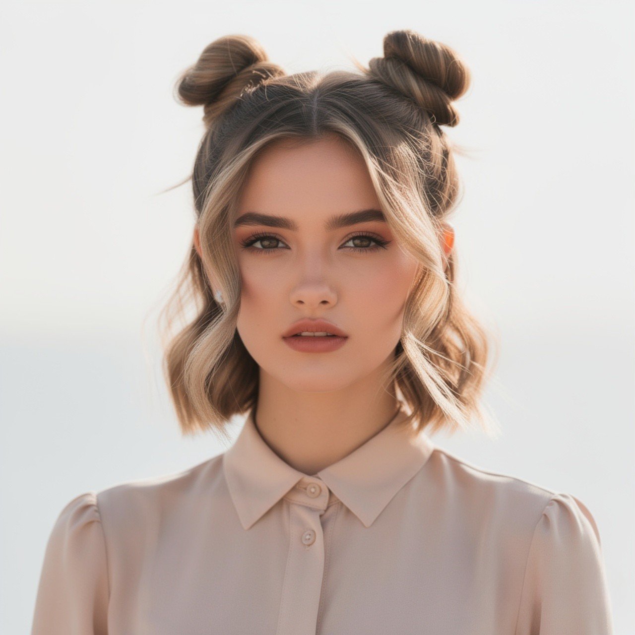 Summer Hairstyles for Medium Hair: 13 Trendy Ideas to Try that You’ll Love 13 Space Buns Summer Hairstyles for Medium Hair