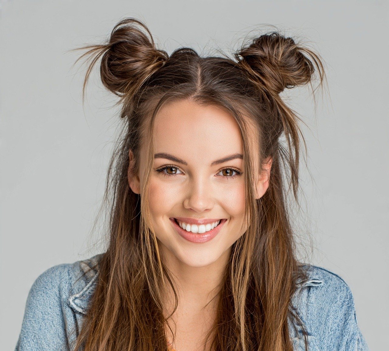 Easy Hairstyles for Long Hair: 15 Gorgeous Ideas Worth Pinning 13 Space Buns cropped