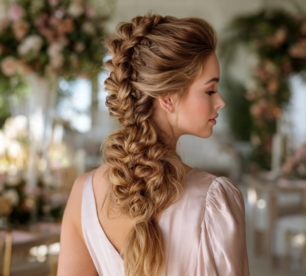 13 Stunning Wedding Hairstyles for Bridesmaids (With Styling Tips) 14 Statement Braided Ponytail