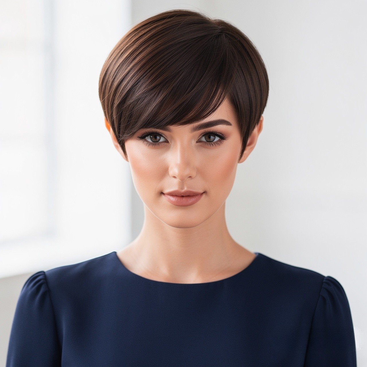 14 Trending Straight Hair Hairstyles You Need to Try 14 Straight Hair Pixie with Side Swept Bangs