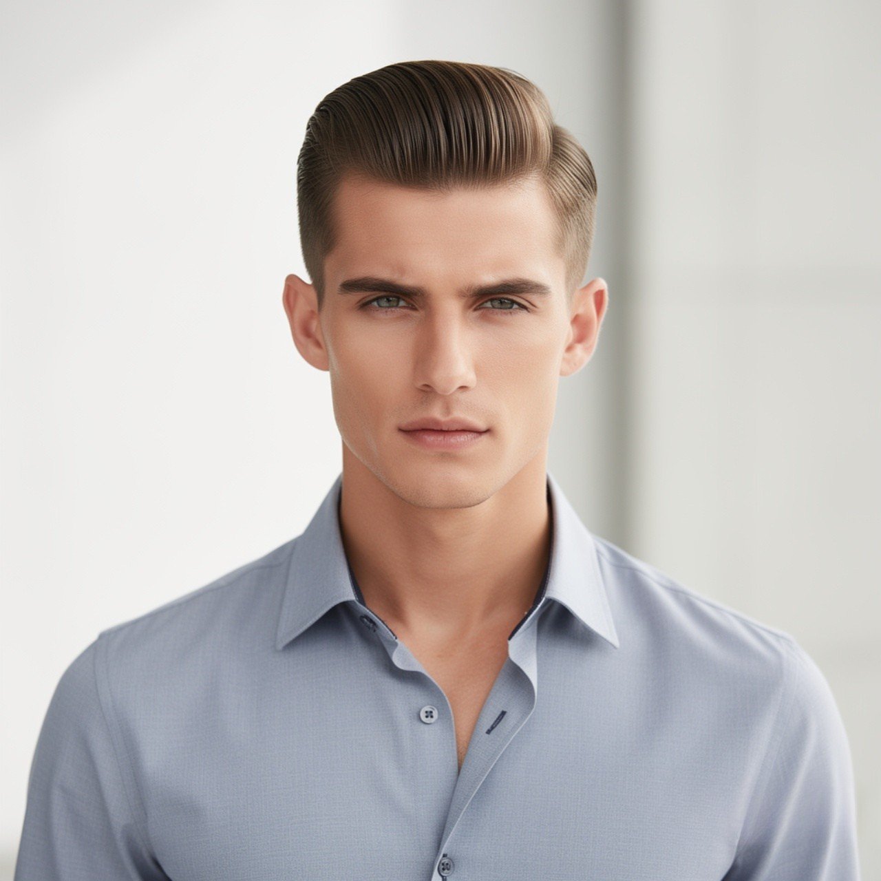 Straight Hair Pompadour for Men