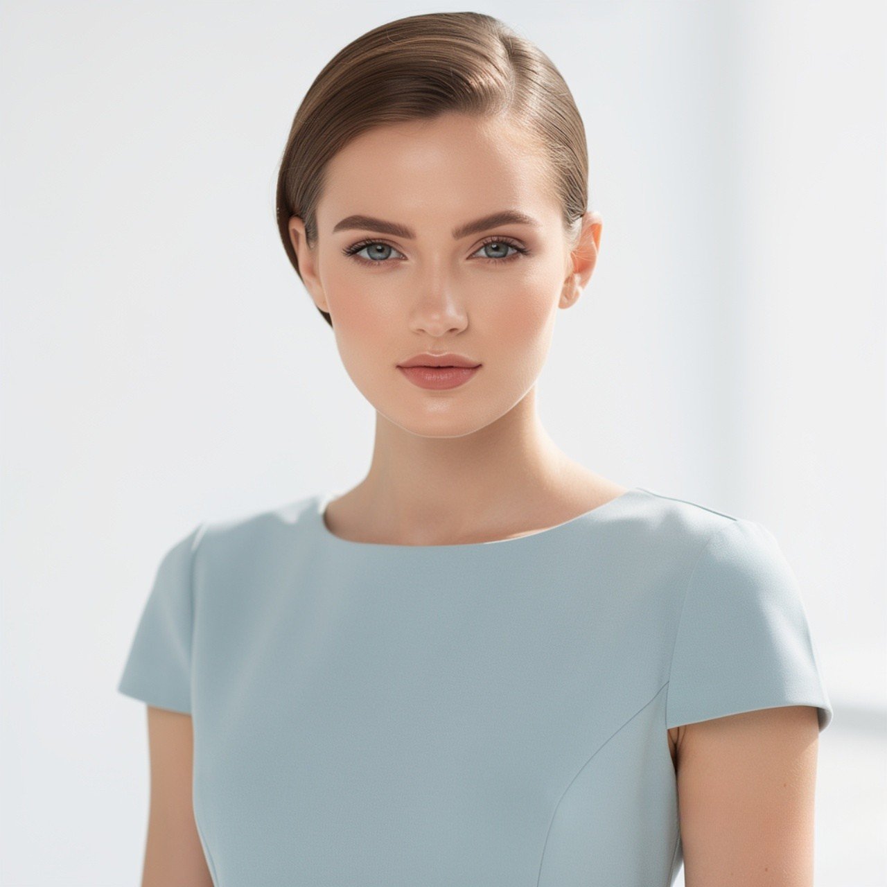 Straight Hair Sleek French Tuck 1