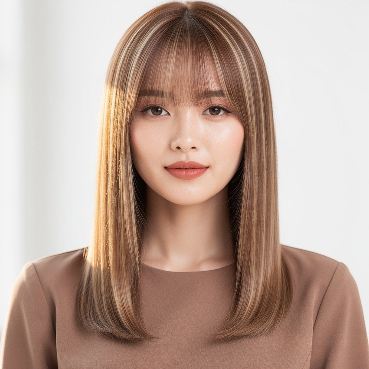 14 Trending Straight Hair Hairstyles You Need to Try 12 Straight Hair with Babylights