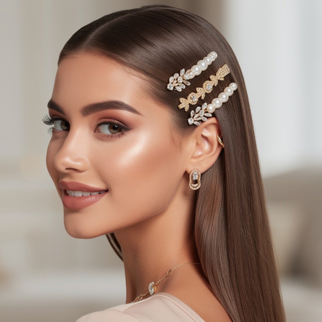 15 Trending Simple Hairstyles for Straight Hair That Are Easy and Stylish 16 Straight Hair with Decorative Clips