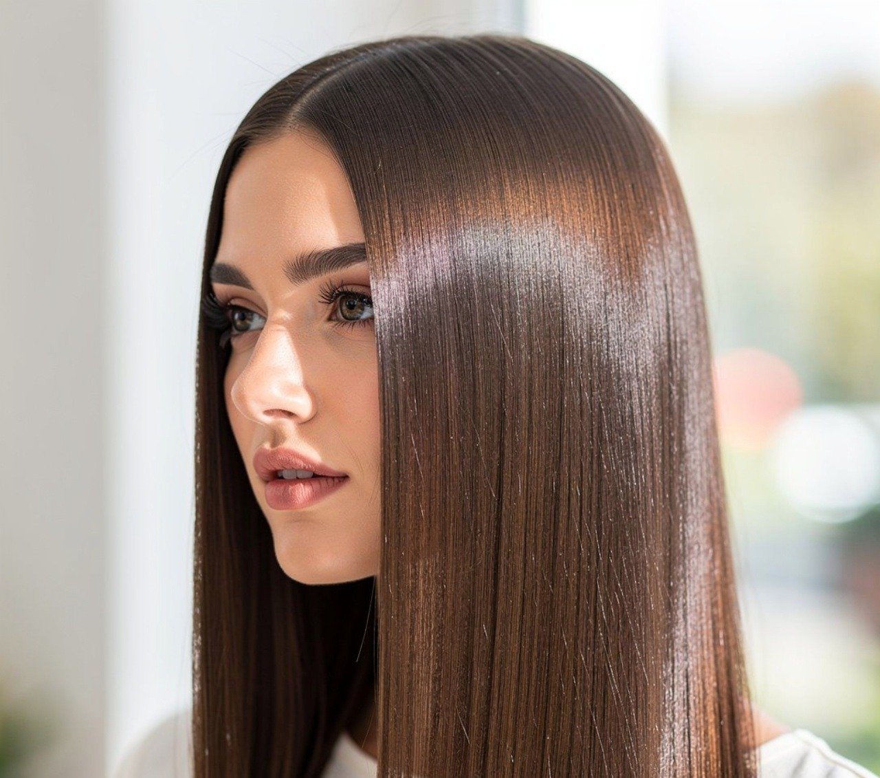 16 Easy Hairstyles for School That Look Cute and Take Minutes 10 Straight Hair with Middle Part Easy Hairstyle 1