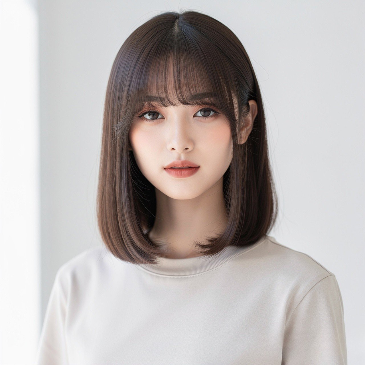 14 Trending Straight Hair Hairstyles You Need to Try 3 Straight Hair with Voluminous Curtain Bangs