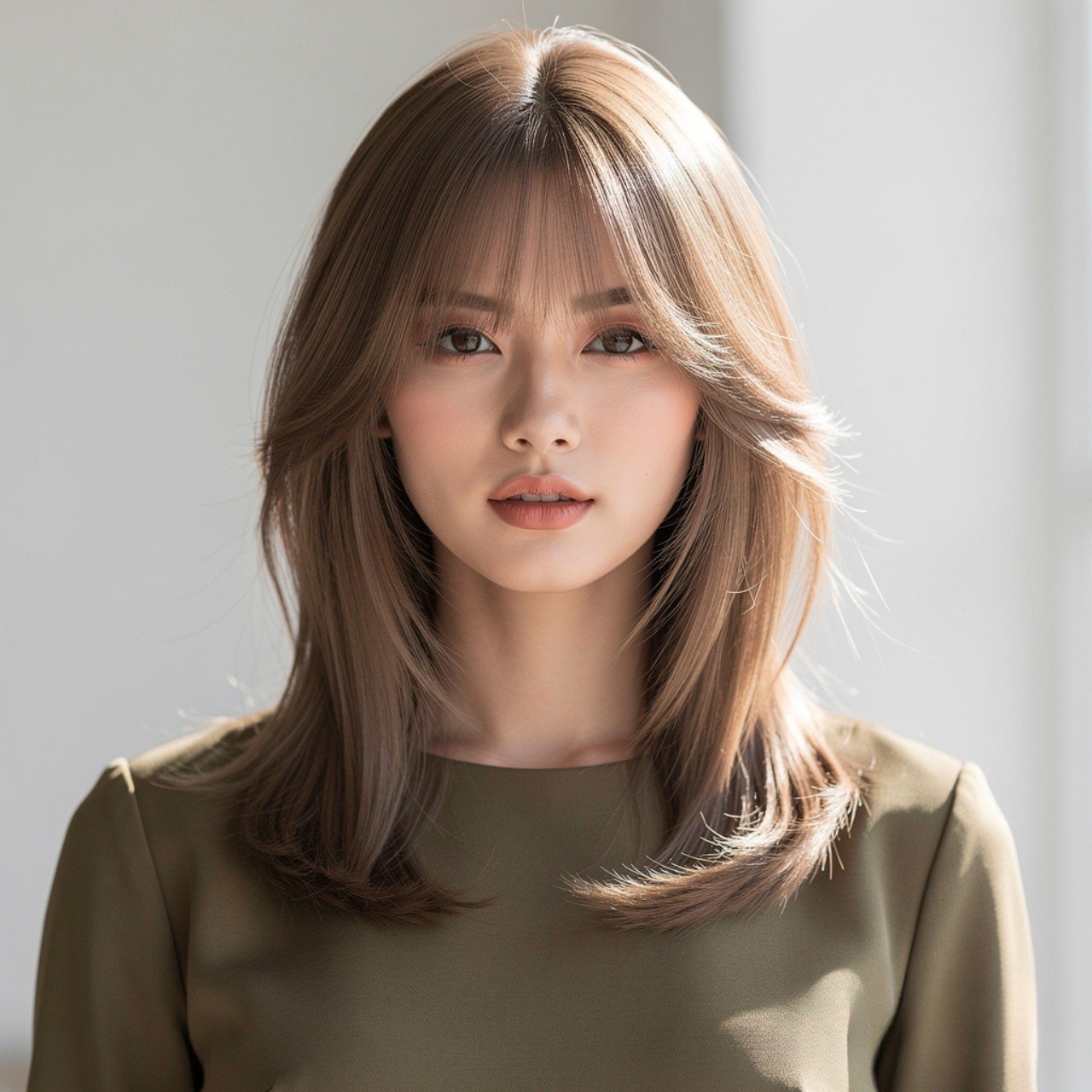 Straight Hair with Wispy Ends