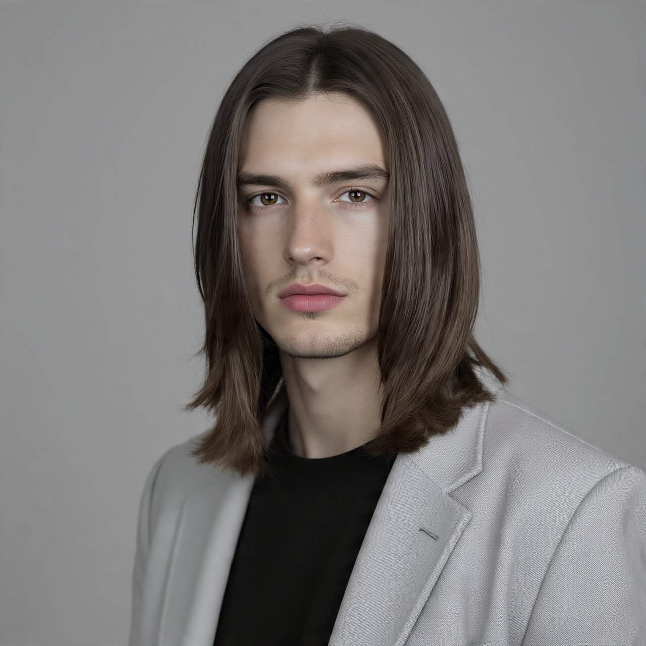 17 Trending Hairstyles for Men Long Hair Ideas That Elevate Your Style 9 Straight Long Hair with Middle Part For Men