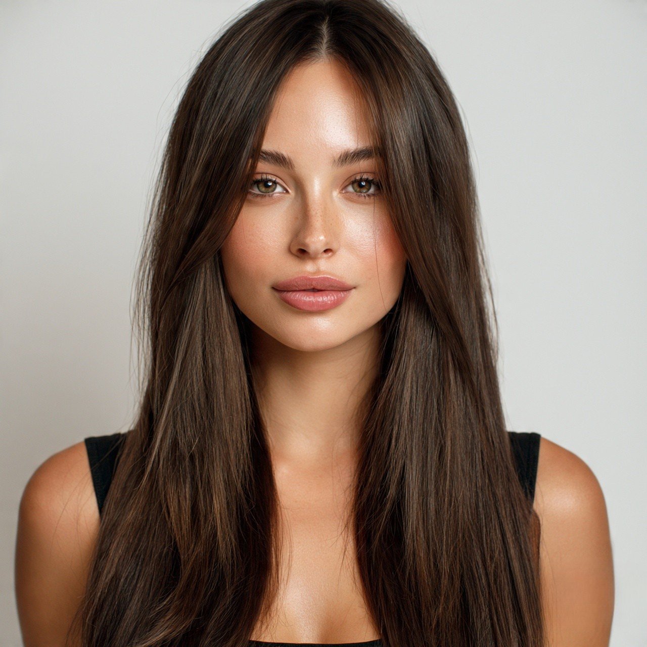 Straight with Layers For Thick Hair