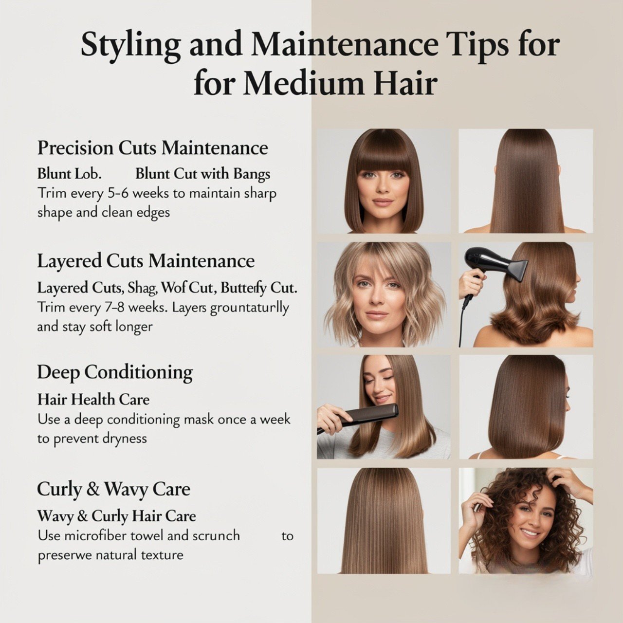 15 Stunning Haircut Ideas for Medium Hair You Will Love 17 Styling and Maintenance Tips for Medium Hair