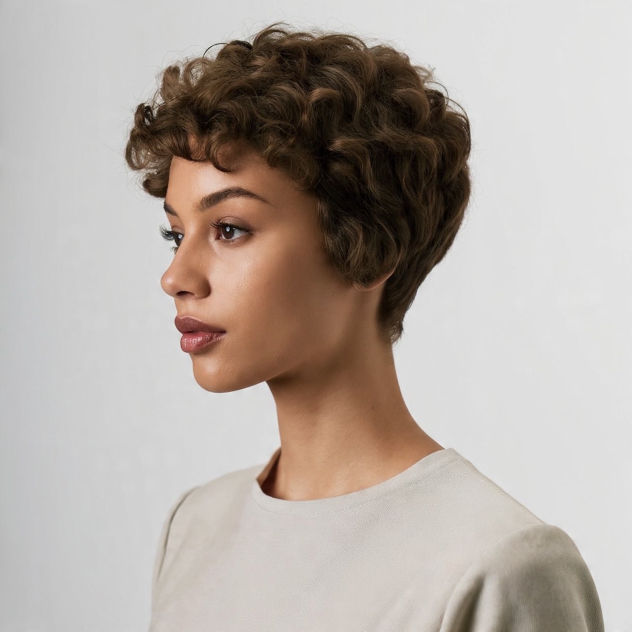 16 Trending Chic Short Curly Bob Hairstyles to Refresh Your Look 5 Tapered Curly Bob