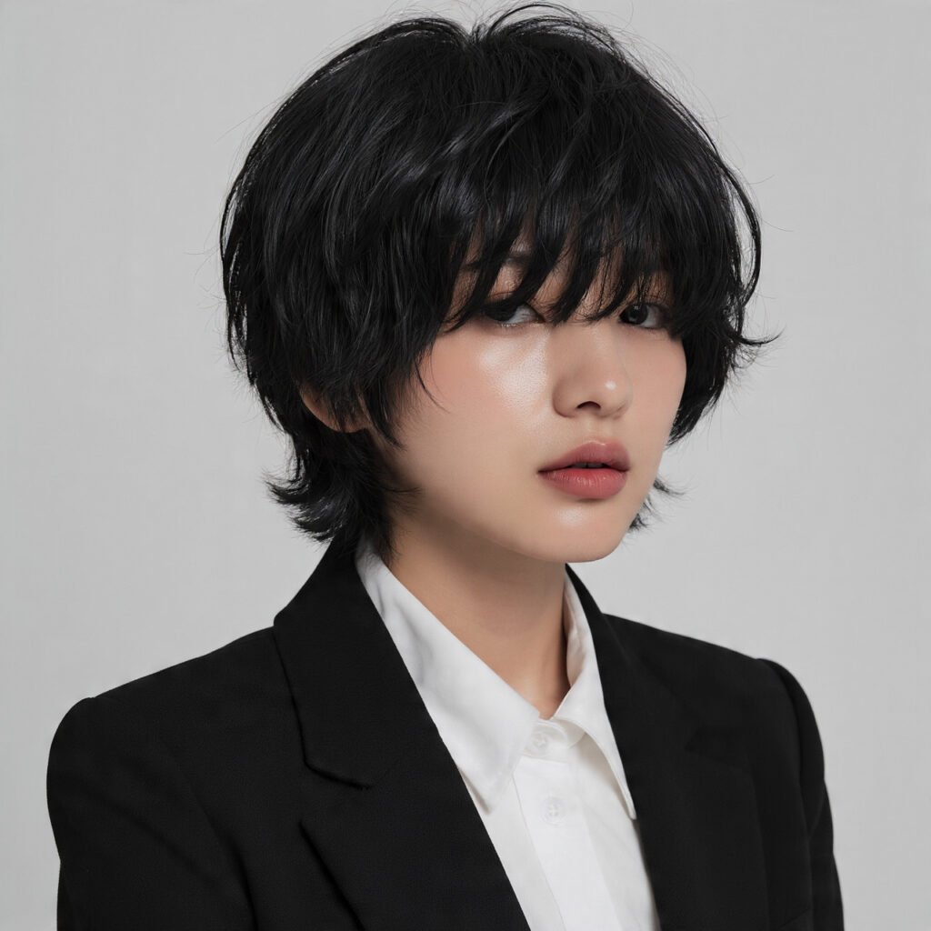 18 Trending Black Bob Hairstyles for Bold, Beautiful Style 13 Textured Choppy Black Bob