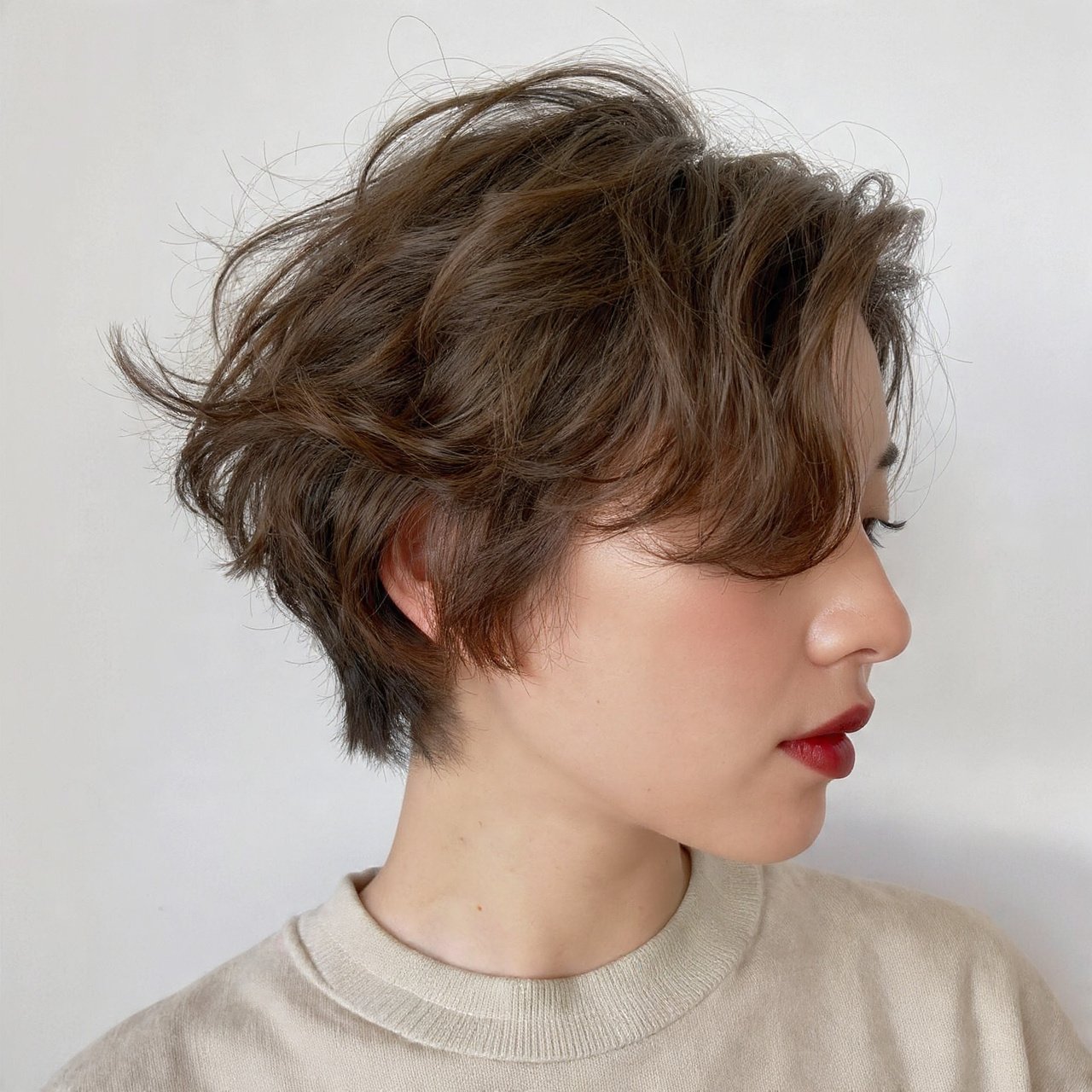Textured Choppy Bob Hairstyle