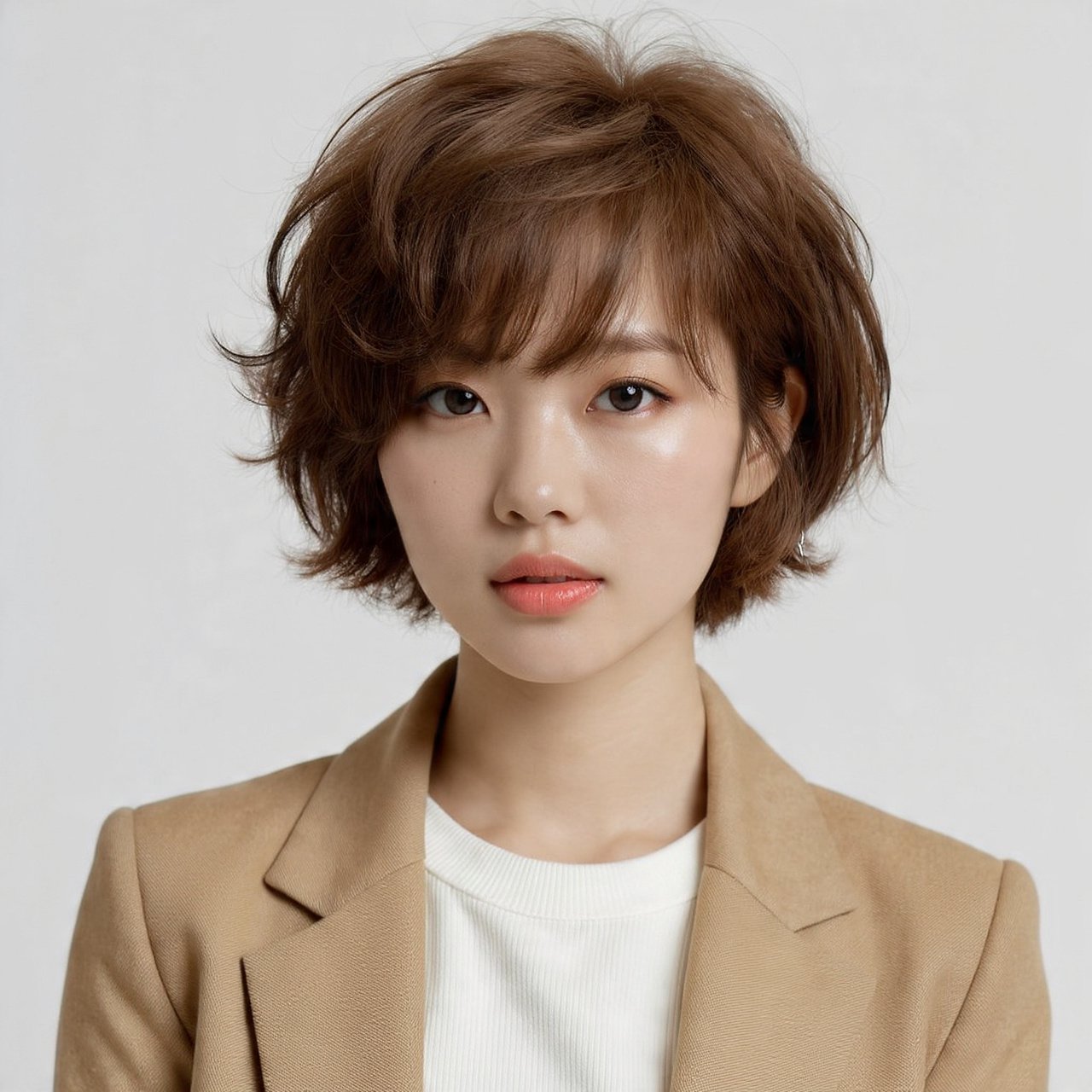 Textured Choppy Bob for Thick Hair