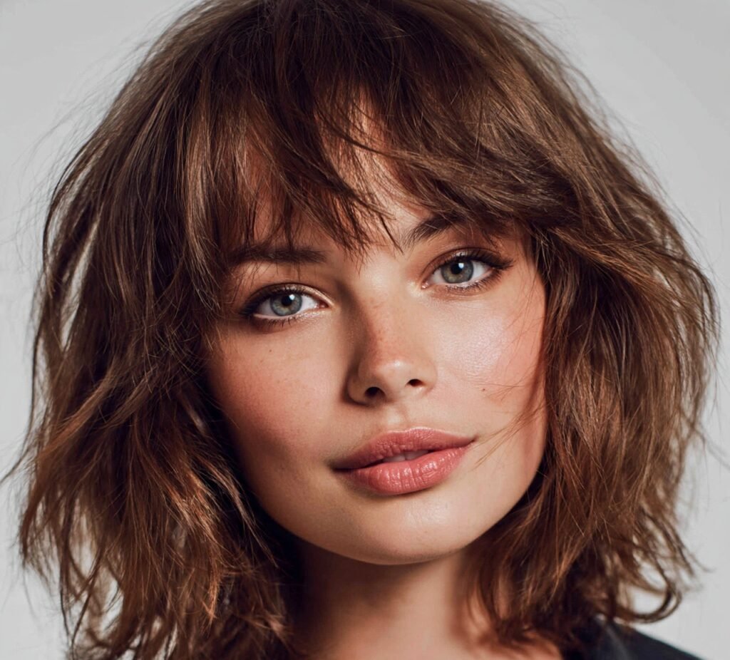 Textured Choppy Long Bob