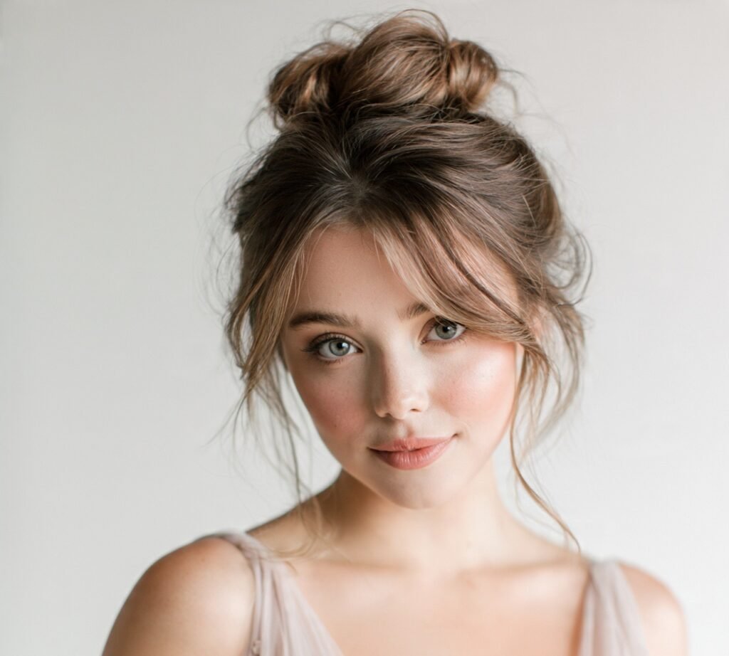 Textured Messy Bun cropped