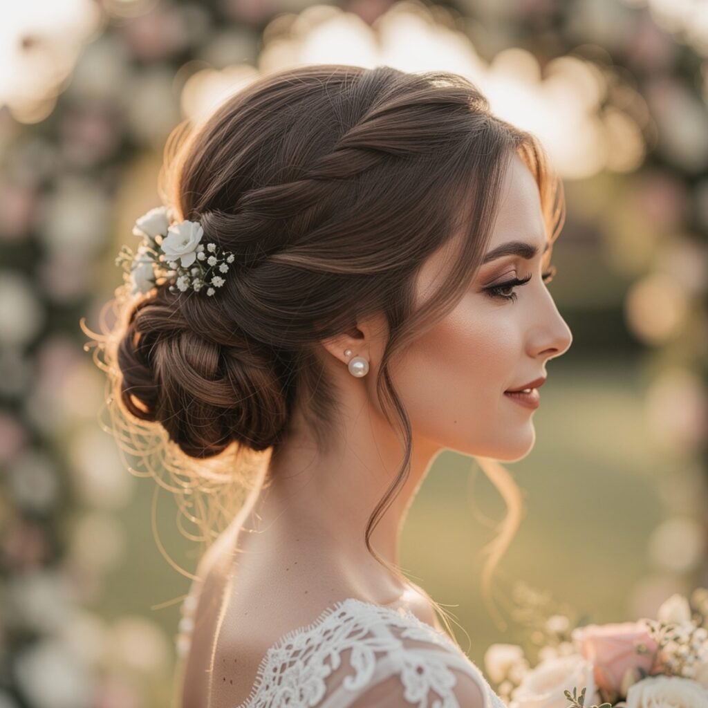15 Trending Simple Hairstyles for Wedding for Brides, Bridesmaids, and Guests 15 Textured Mid Bun 1