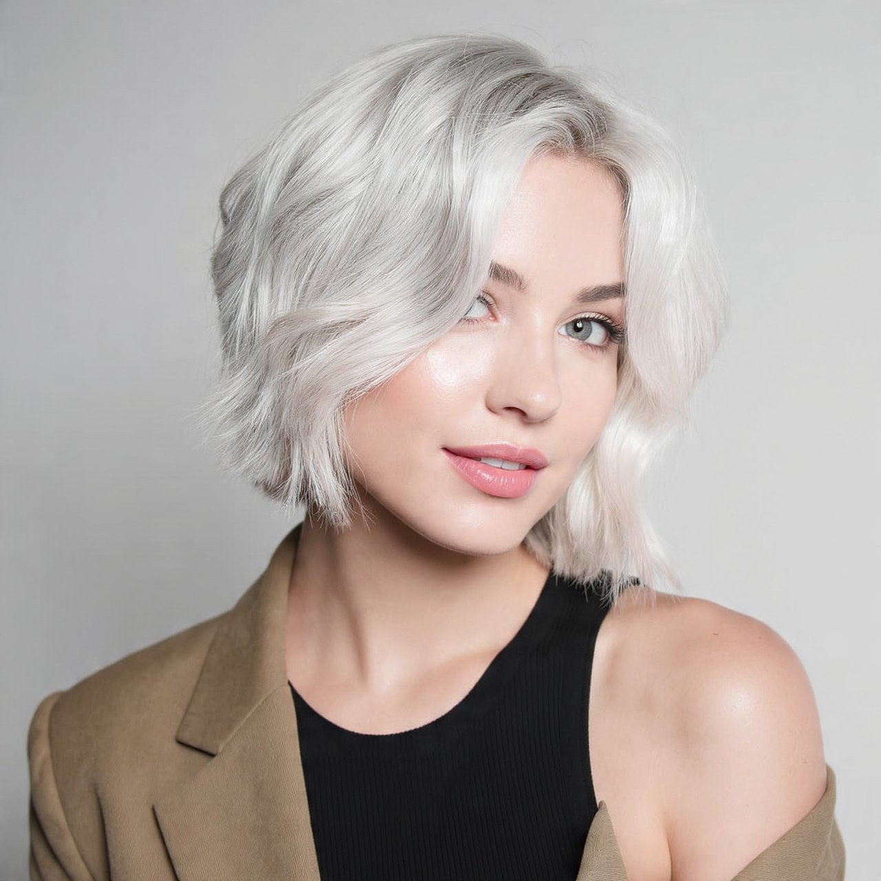 13 Stunning Blonde Bob Hairstyles to Inspire Your Next Salon Visit 3 Textured Platinum Bob