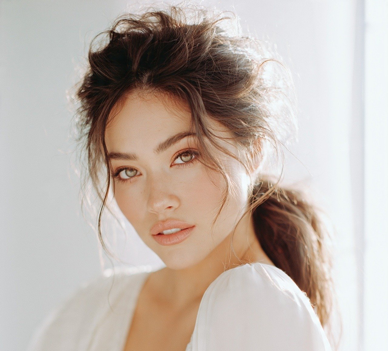 Textured Tousled Ponytail cropped