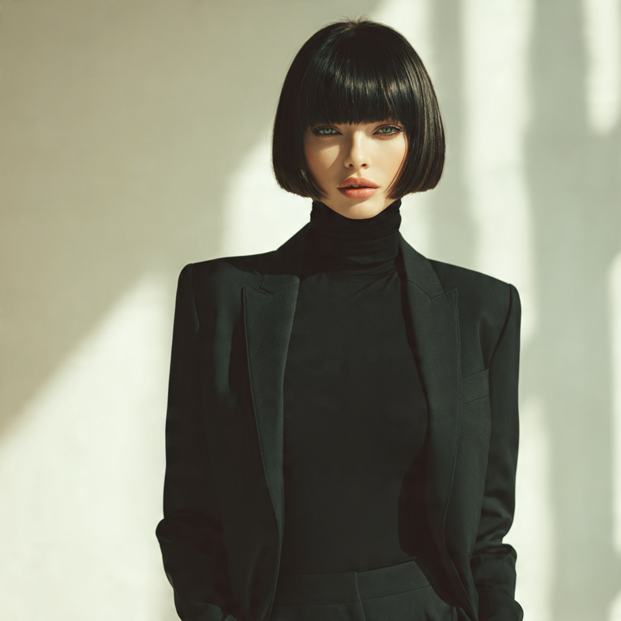 The Blunt Bob with Bangs