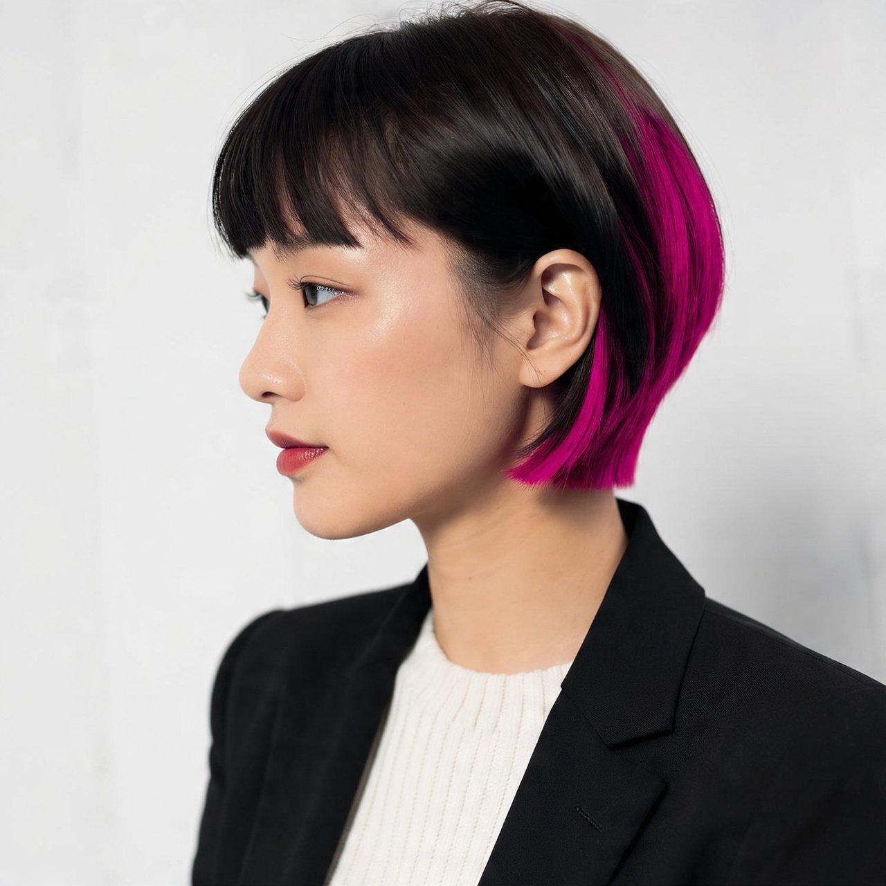 The Bob with Peek a Boo Color