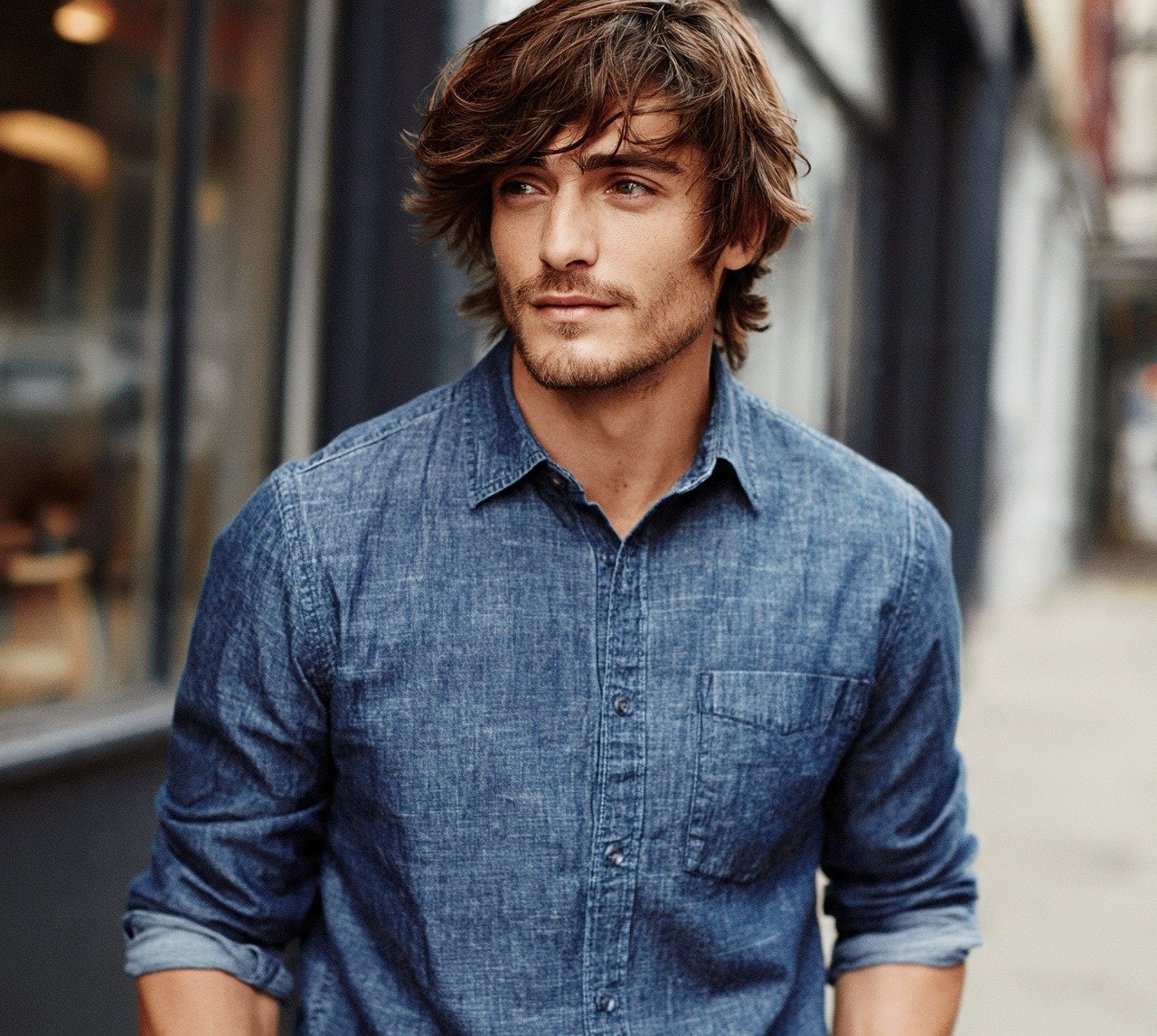 Shaggy Medium Length Haircut For Men