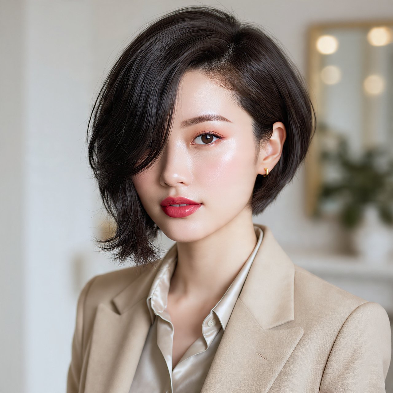 Short Bob Hairstyles: 15 Stunning Ideas for Every Hair Type 16 The Short Bob with Side Swept Styling