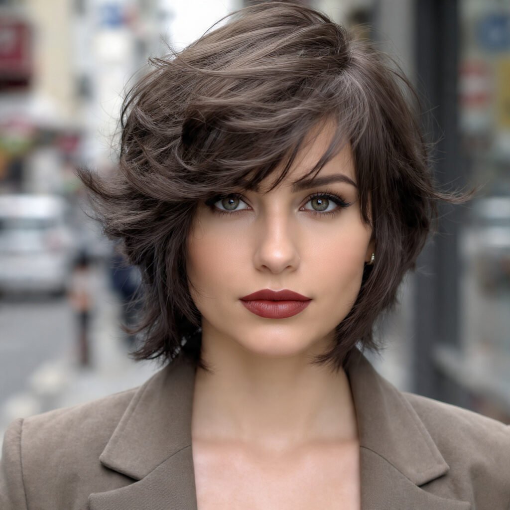 Layered Bob Hairstyles: 13 Gorgeous Ideas for Every Hair Type and Face Shape 8 The Textured Choppy Layered Bob