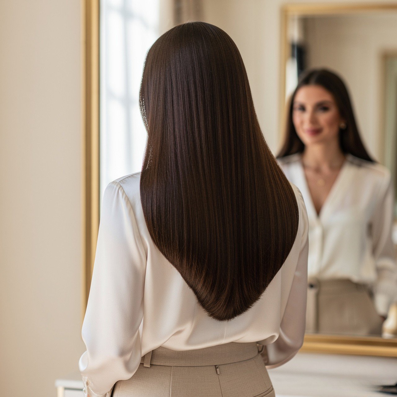 V-Shape Cut for Long Hairs
