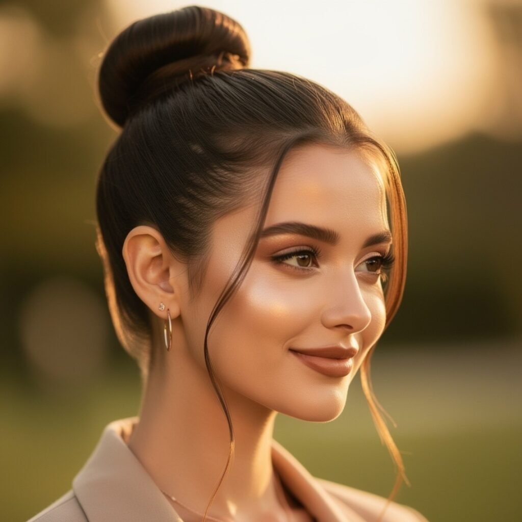 15 Trending Simple Easy Hairstyles That Look Stylish Every Day 16 Top Knot 1