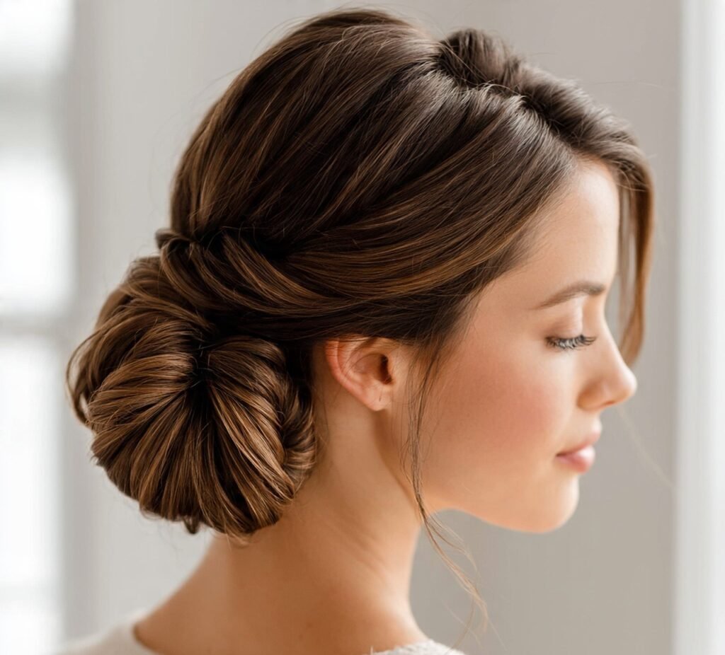 12 Must-Try Simple Hairstyles for Long Hair for a Chic Everyday Look 10 Twisted Bun cropped
