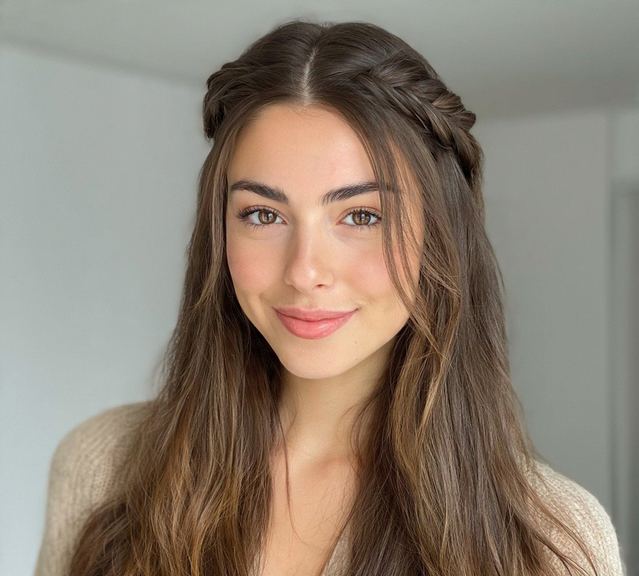 Easy Hairstyles for Long Hair: 15 Gorgeous Ideas Worth Pinning 11 Twisted Crown Braid cropped
